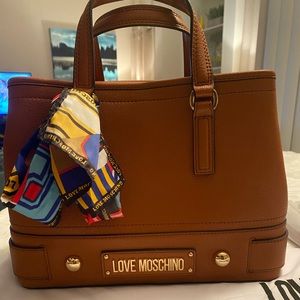 Moshchino (LOVE) Faux Leather Tote Bag